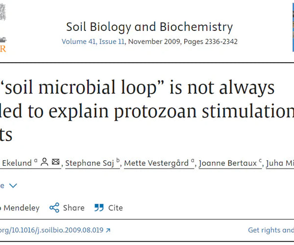 The “soil microbial loop” is not always needed to explain protozoan st ...